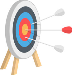 Target with three arrows