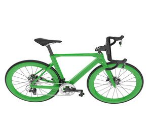 Obraz premium Fast bike isolated on transparent background. 3d rendering - illustration