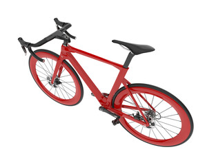 Fast bike isolated on transparent background. 3d rendering - illustration