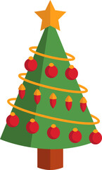 Decorated Cute Christmas Tree