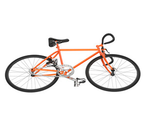 Fototapeta premium Realistic bike isolated on transparent background. 3d rendering - illustration