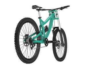 Fototapeta premium Realistic bike isolated on transparent background. 3d rendering - illustration