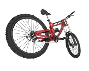 Naklejka premium Realistic bike isolated on transparent background. 3d rendering - illustration