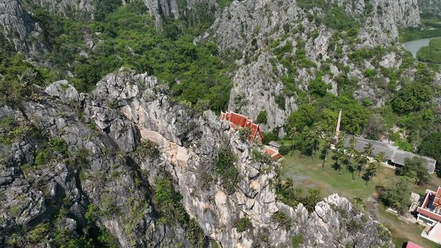 Wat Khao Daeng temple in Prachuap Khiri Khan, Thailand