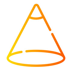 cone gradient icon