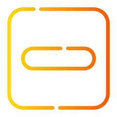 minus gradient icon