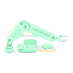 Artificial Intelligence Robot Machine Industrial Labour Factory Work Green