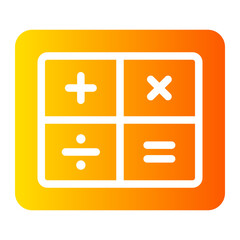 Fototapeta premium calculator gradient icon