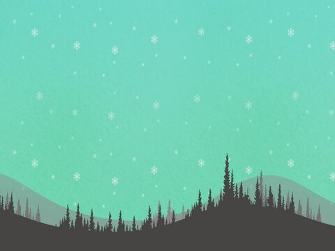 Snowdrop on the day landscape background
