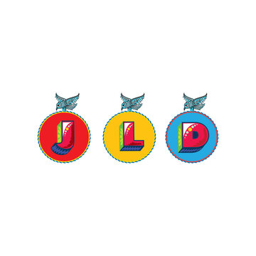 decorative font and truck art element