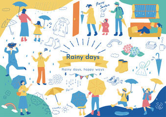 梅雨に使いやすいイラスト素材集
