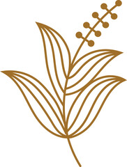 Leaf Element Outline