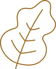 Leaf Element Outline