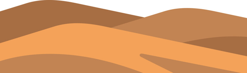 Simple Desert and Sand Illustration