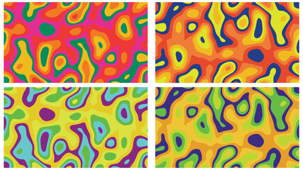 colorful abstract background with paper art shapes with paper cut shapes