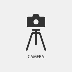 Camera vector icon illustration sign