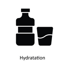 Hydration Vector Solid Icons. Simple stock illustration stock
