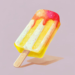 美味しそうなデザート(スイーツ)のイラスト(AI generated image)
