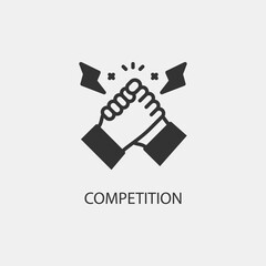 Competition vector icon illustration sign