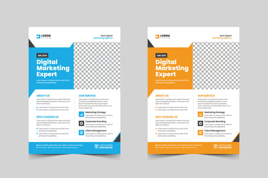 Corporate flyer template design for a business proposal,Modern, advertisement, marketing, promotion