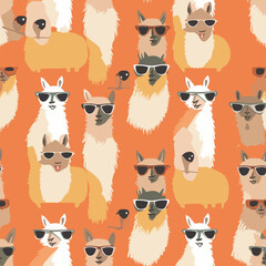  seamless pattern with lama © Artem