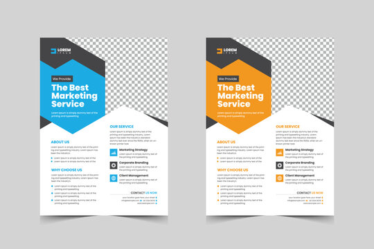 Corporate flyer template design for a business proposal,Modern, advertisement, marketing, promotion