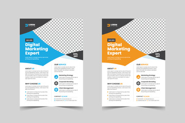 Corporate flyer template design for a business proposal,Modern, advertisement, marketing, promotion