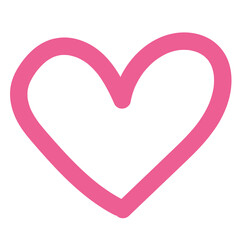hand drawn cute heart