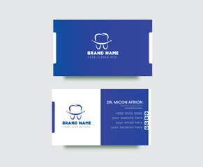 Business card design for Dental, dentist office and clinic