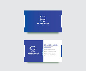 Business card design for Dental, dentist office and clinic