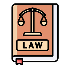 law book justice icon