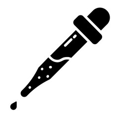 pipette dropper medical science serum icon