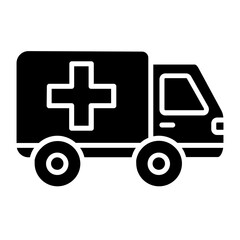 ambulance emergency transport rescue medical icon