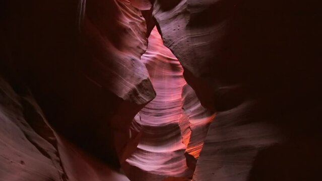 Multi-colored sandstone cavern of Upper Antelope Canyon