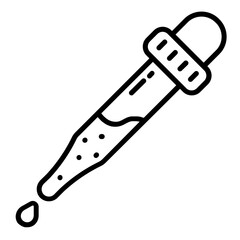 pipette dropper medical science serum icon