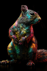 Colorful squirrel