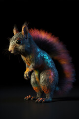 Colorful squirrel