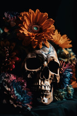 Skull flowers