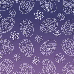 geometric pattern abstract background, with easter egg and floral ornament. Template for banners, posters, social media, greeting cards, spring gift wrapping.