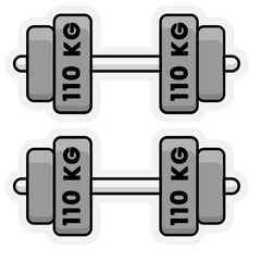 gym exercise barbell