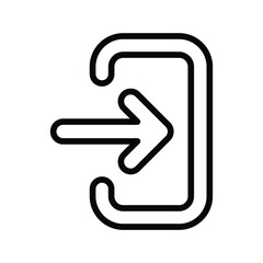 Login icon with white background stock illustration