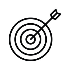 Target icon with white background stock illustration