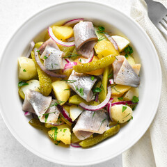 Herring and potato salad