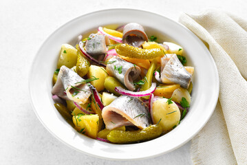 Herring and potato salad