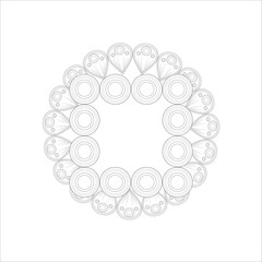 Coloring Books for adults. Hand drawn flowers in zentangle style for t-shirt design or tattoo and coloring book