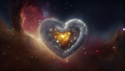 Generative AI, Cosmic Heart: A Stellar Tribute to Love in the Universe