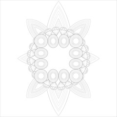 Coloring Books for adults. Hand drawn flowers in zentangle style for t-shirt design or tattoo and coloring book