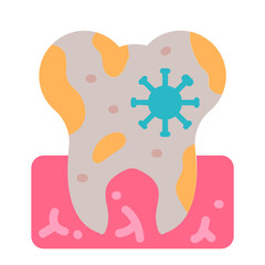Obraz premium tooth bacteria