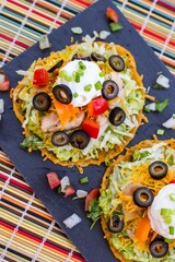 High angle shot of Flat Tacos