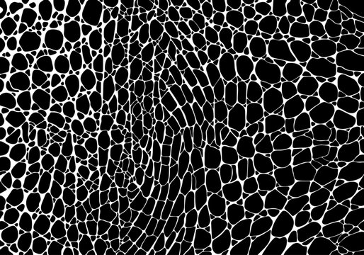 Vector black crocodile print pattern seamless. Crocodile skin abstract for printing, cutting, and crafts Ideal for mugs, stickers, stencils, web, cover, wall stickers, home decorate and more.